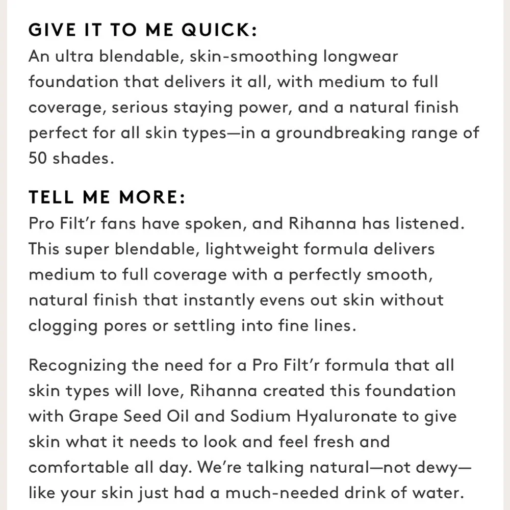 🌿Fenty Beauty PRO FILT'R HYDRATING LONGWEAR FOUNDATION / Shade: #270